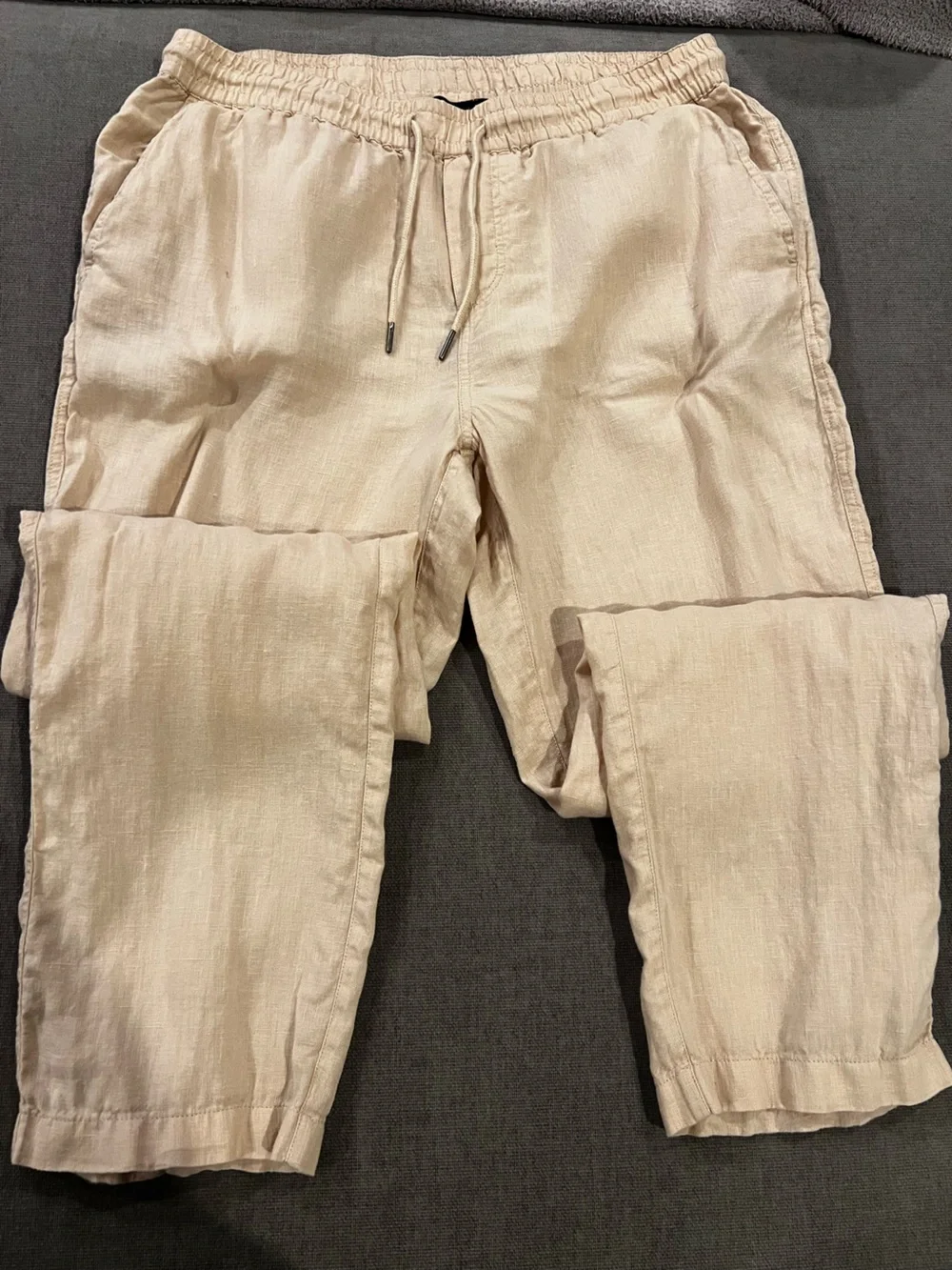 Quince 100% European Linen Drawstring Beach Pants Flax Men’s M